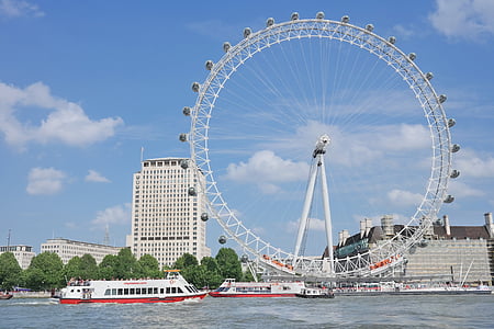 londoneye, London, Inggris, roda, Sungai, themse, Landmark