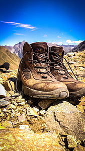 đi bộ đường dài, đôi giày đi bộ đường dài, giày dép, đi lang thang, giày leo núi, leo núi, núi, đi bộ đường dài