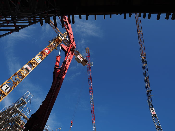 situs, konstruksi Crane, Crane, pekerjaan konstruksi, teknologi, baukran, Crane boom