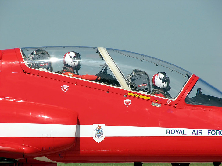 cockpit, jet, aircraft, royal air force, aviation, military, plane