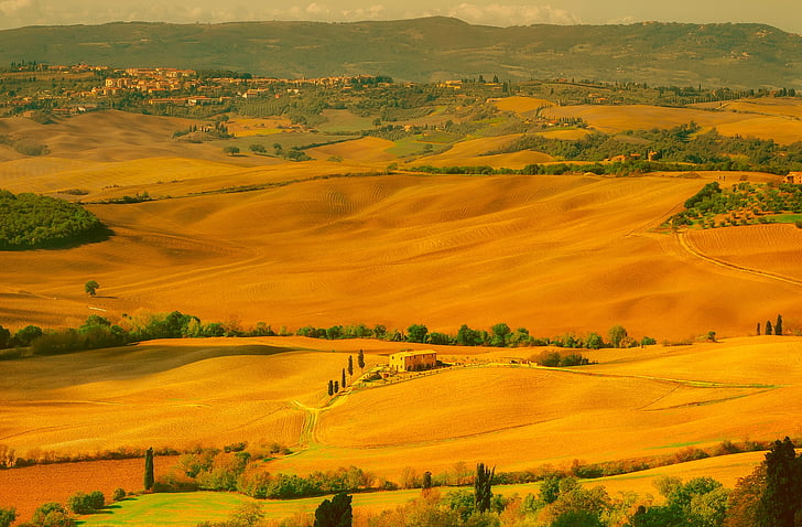 Italien, Landschaft, landschaftlich reizvolle, Haus, nach Hause, Berge, Tal