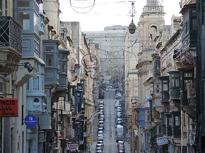 City, Valletta, Malta, urban, arhitectura, Malteză, capitala