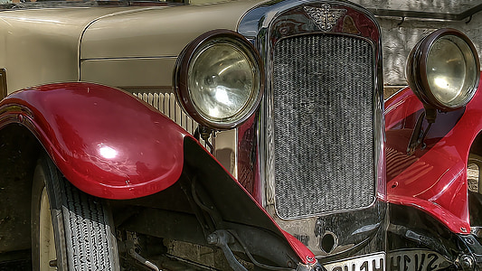 旧型, 自動車, 1923, 自動, フリッツァー, ホイール, 成熟しました。