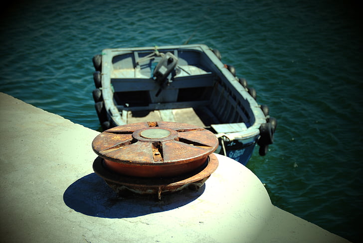 evezős csónak, Holiday, boot, Quay fal, Portugália, tenger, Port