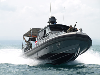 barco de patrulha, militar, Marinha, rápido, segurança, água, defesa