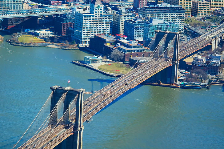 Бруклинския мост, Ню Йорк, Ню Йорк Сити, САЩ, Бруклин, Манхатън, Ню Йорк