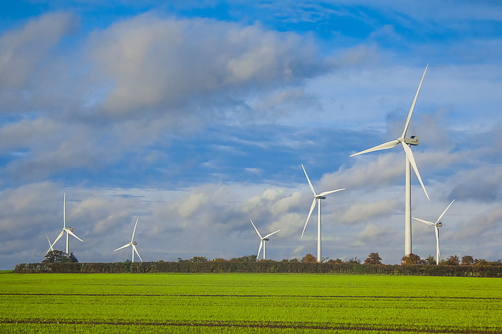Windkraftanlagen, Norfolk, macht, England