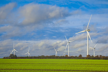 vindmøller, Norfolk, magt, England