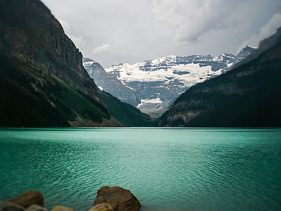 Lake louise, Kanada, seyahat, dağ, kar, Göl, bakış