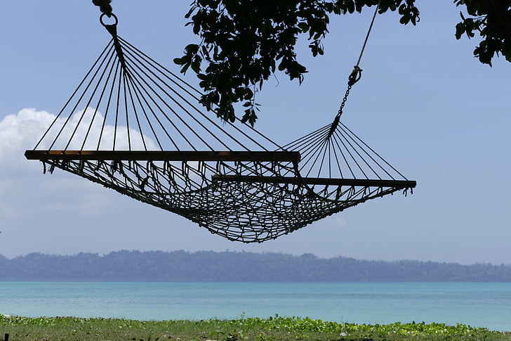 hammock, beach, summer, relaxation, travel, tropical, island