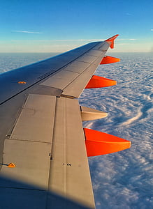 EasyJet, penerbangan, hari libur, Bandara, Ali, awan, pesawat