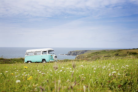 adventure, cliff, countryside, daylight, field, grass, grassland