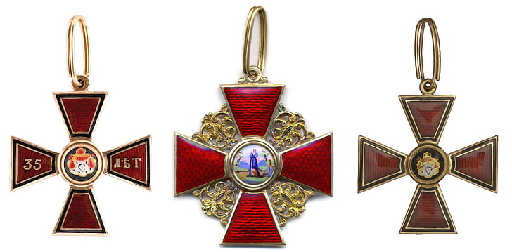 russian empire order, decoration, cross, royal award, russian order, golden, icon
