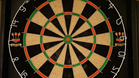 dart, dart bord, sport, bullseye, styret, mål, Center