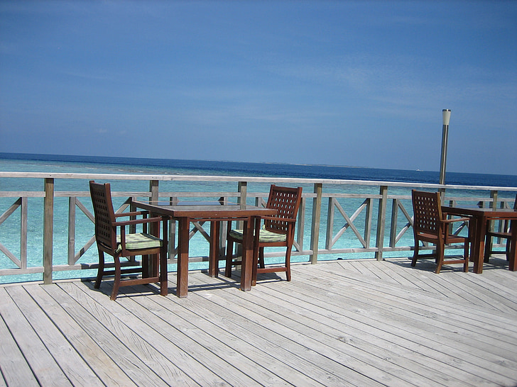 Maldív-szigetek, a Bandos island, tenger, Beach