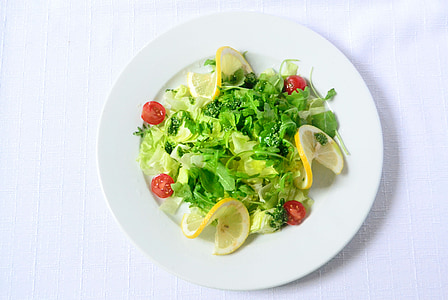 salad, food, lunch, plate, vegetable, freshness, leaf