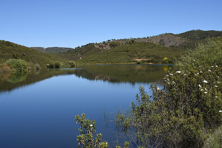 Já?, jezero, voda, Příroda, krajina, léto, Hora