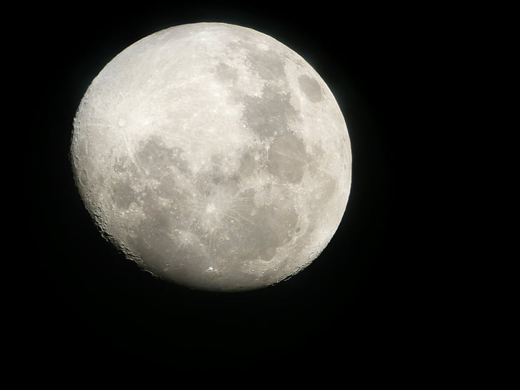 місяць, ніч, простір, Нічне небо, астрономія, повний місяць, поверхню місяця