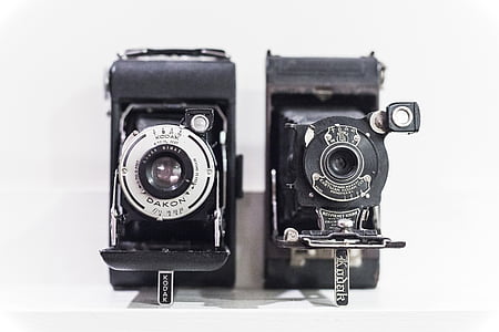 đồ cổ, máy ảnh, cổ điển, Vintage