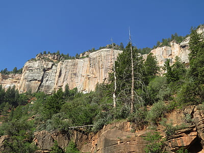 グランド ・ キャニオン, 北の縁, 岩の顔, カラフルです, 風景