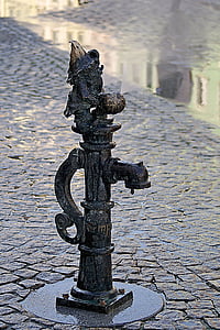 Vroclav, na trgu, staro mestno jedro, tudi, vnos vode, slog, Wroclaw starega mestnega jedra