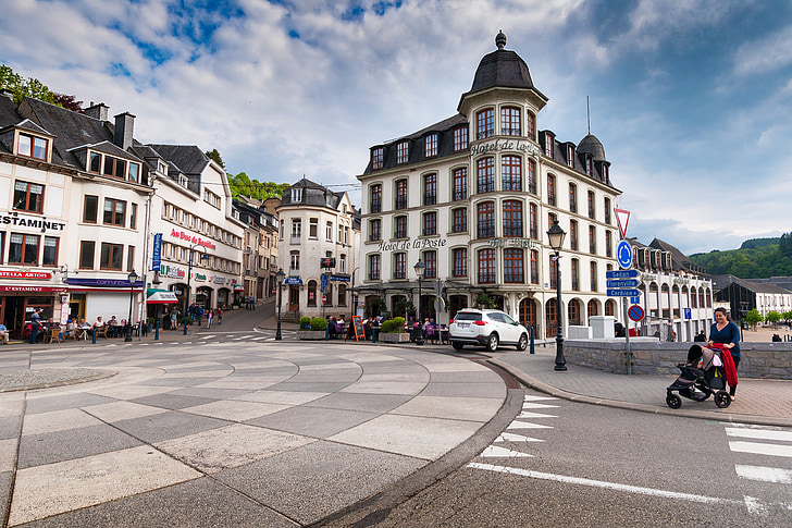 Bouillon, Ardennes, Bỉ, sông, thành phố, lãng mạn, Wallonie