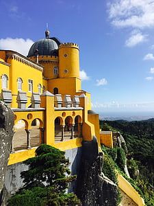 hrad, Portugalsko, Európa, Cestovanie