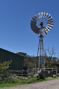 Windmühle, Bauernhof, des ländlichen Raums, macht, Land