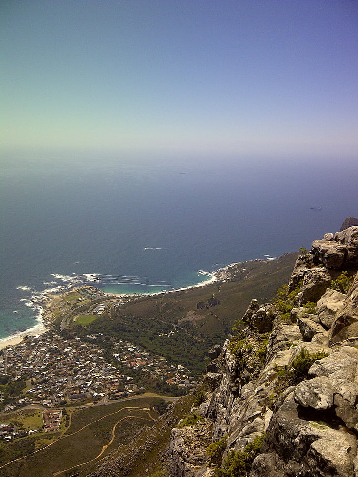 Cape, by, syd, Afrika, havet, kystlinje, natur