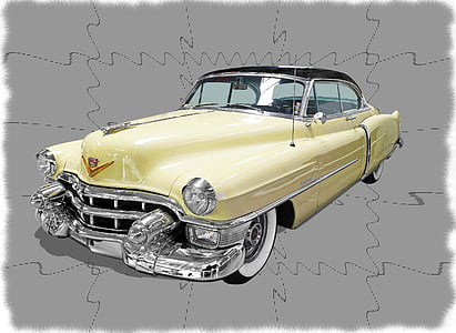 Cadillac-cabriolet-coupe, Verenigde Staten, PKW, Classic, Amerikaanse, chroom, oldtimer