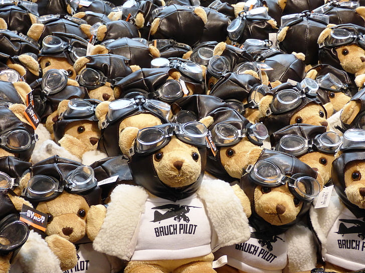 berlin, teddy bear, bears, cap, pilot, the mascot, tourism