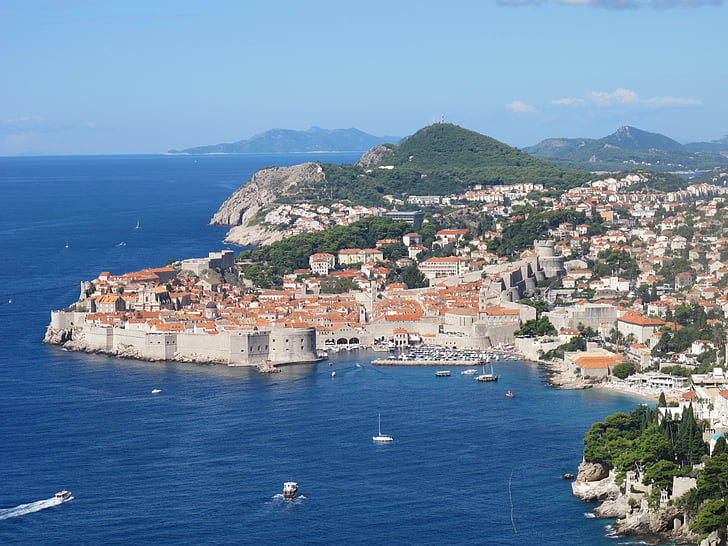 Dubrovnik, Kroatien, staden, Dalmatien