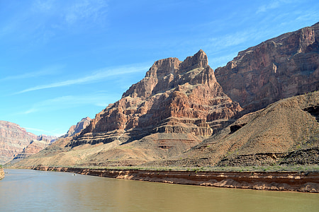 grand canyon, river, colorado, canyon, rock, view, tourism