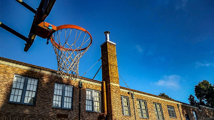 school, hoop, basketball