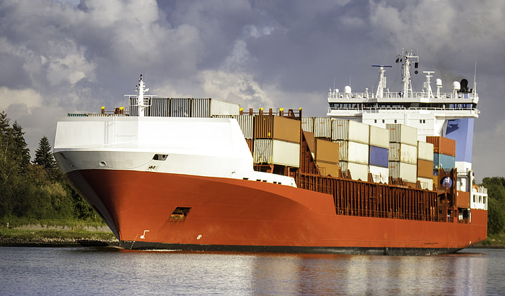 schip, vrachtschip, container, containerschip, lading, NOK, verzending