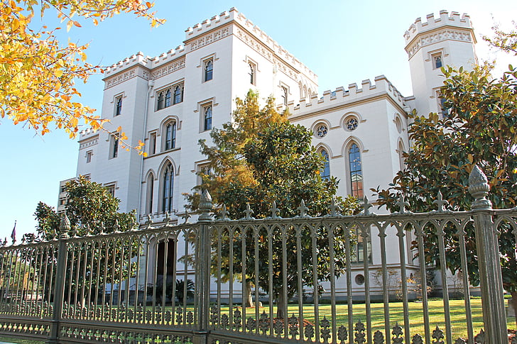 gamla state capitol, herrgård, guvernör, Baton rouge, Louisiana, sightseeing, regeringen