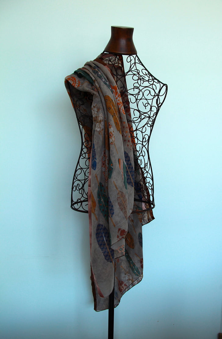 mannequin, fashion, scarf