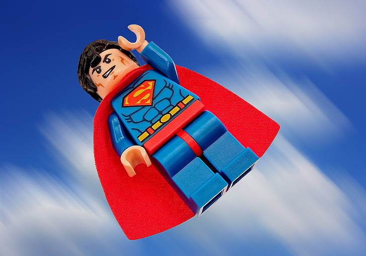 Superman, LEGO, superhelte, Hero, Super, mand, Clark