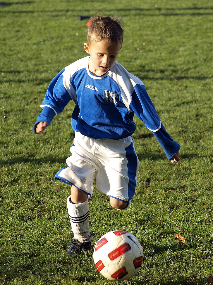 sepak bola, pemain sepak bola, bola, Anak laki-laki, sepak bola, pemain, pertandingan
