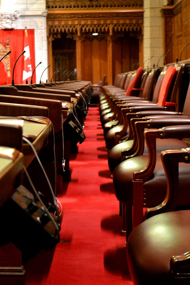 parlamentet, seter, stoler, Ottawa, Canada, parli, Ontario