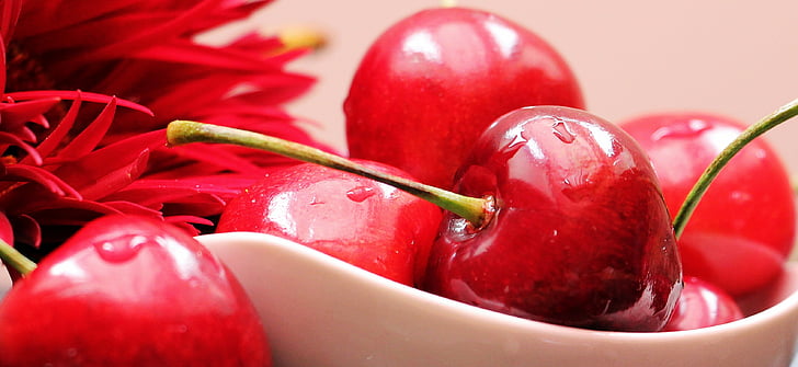 kirsebær, frugter, frugt, vitaminer, mad, Sød, spise