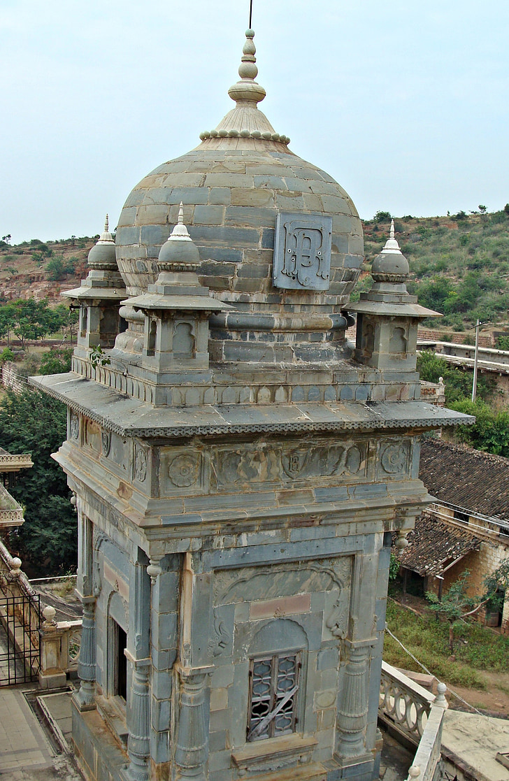 Torre, Palau, pedra, històric, Patwardhan Palau, jamkhandi, Karnataka