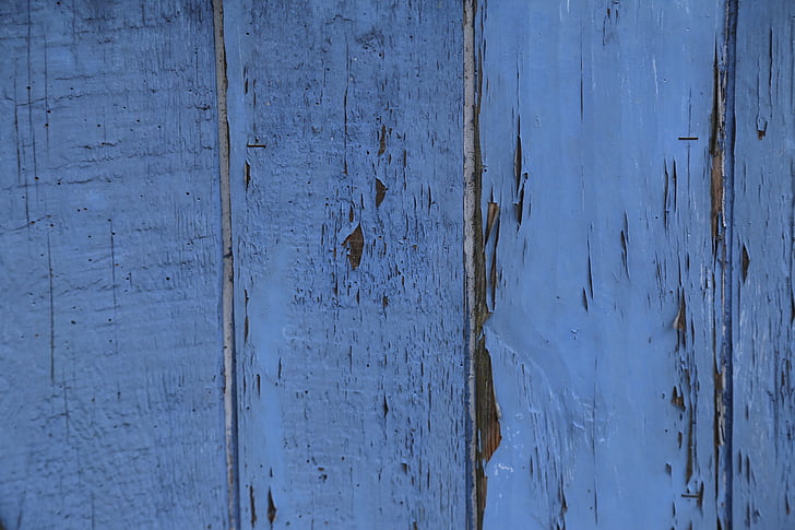 houten hek, blauw, planken, Raad van bestuur, grens, houten muur, muur planken