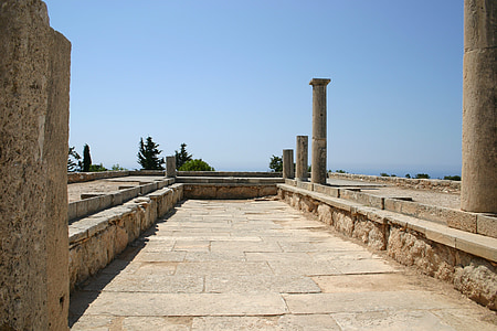 Cypern, arkitektur, ruinerne, historiske, arkitektoniske, gamle, arv