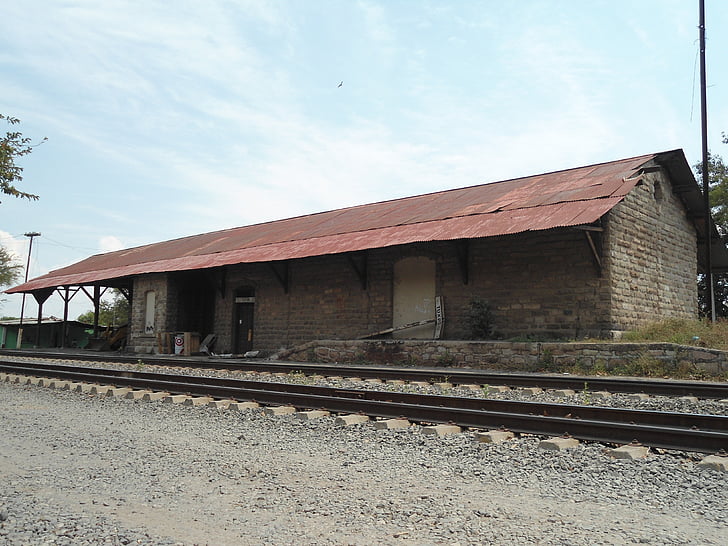 Station, af, Railway, toget, Railway skinner