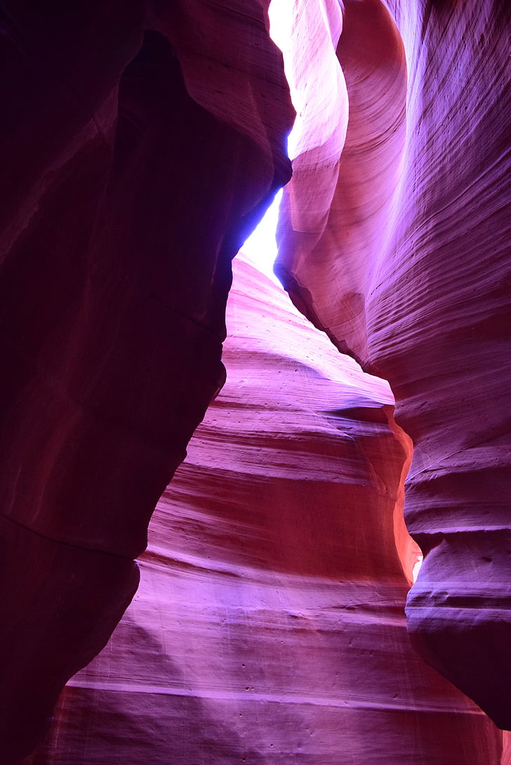 światło, Gap, Kanion antylopy, tajemniczy, Arizona, Piaskowiec