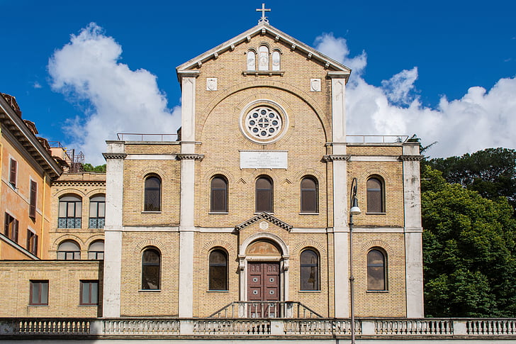 Saint-vincent-de-paul, Kościół, Bazylika, Vincent de paul, Rzym, Włochy, Architektura