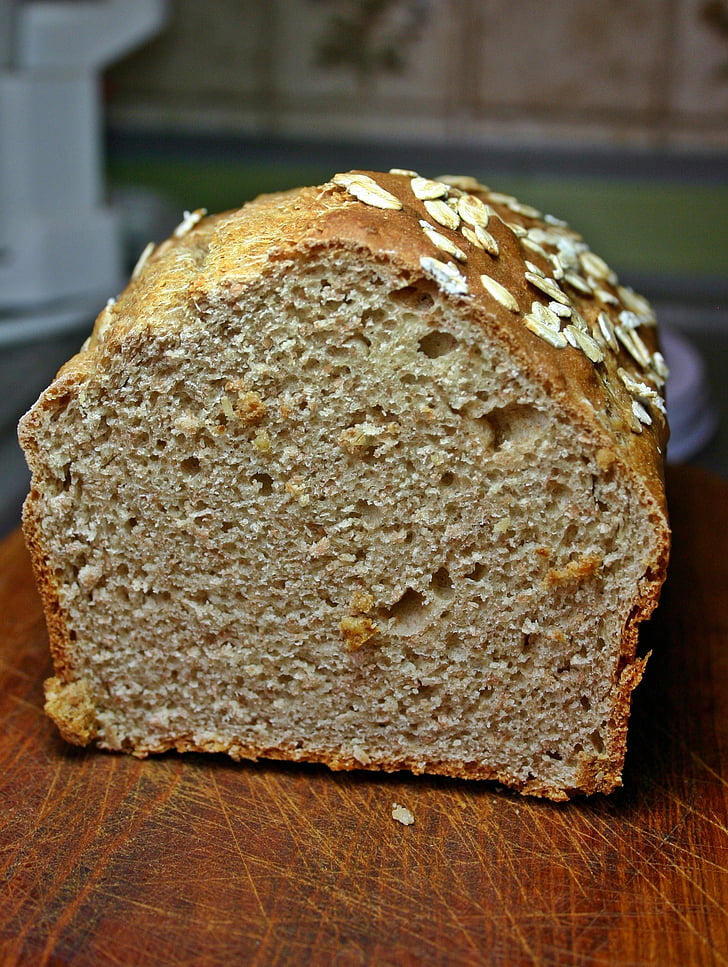 duona, parašytas duona, spelta duona, Avižiniai dribsniai, kepiniai, kepiniai, maisto