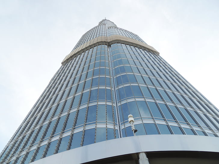 Μπουρτζ Χαλίφα, στην κορυφή, Φτάσε, Ντουμπάι, αστική, ουρανοξύστης, κτίριο