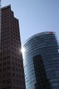 skyscraper, architecture, modern, city, silhouette, commercial building, building